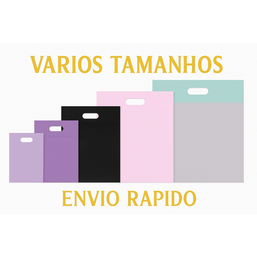 Sacolas Plásticas Boca de Palhaço: 5 Tamanhos Essenciais