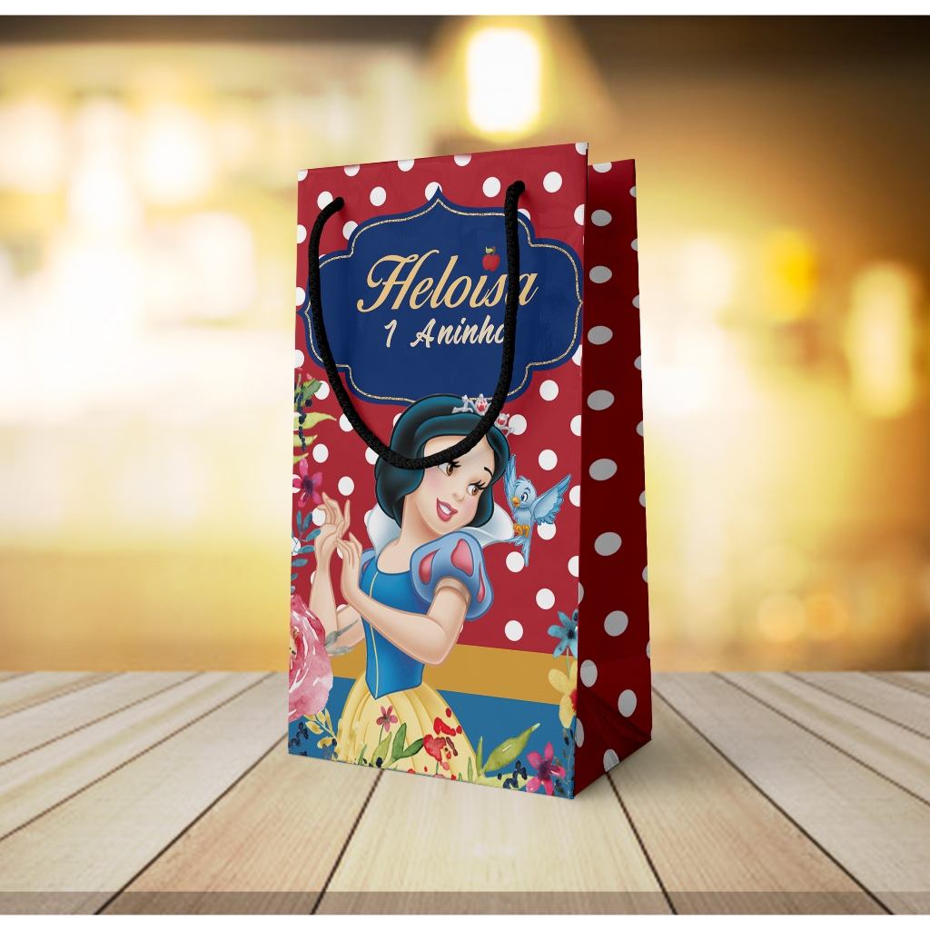 Sacolinhas Personalizadas Branca de Neve – Qualquer Tema!