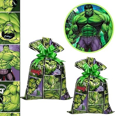 Sacolinhas Surpresa Hulk 20x29 - 40 Unidades Cromus