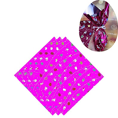 Sacos para Ovo de Páscoa Pink: Kit 150 Unidades