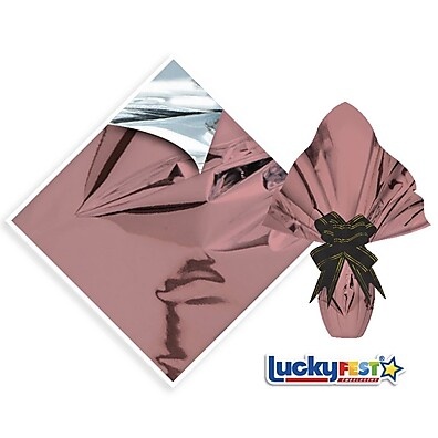 Sacos Rose Gold Páscoa: 25 Unidades (100g-150g)