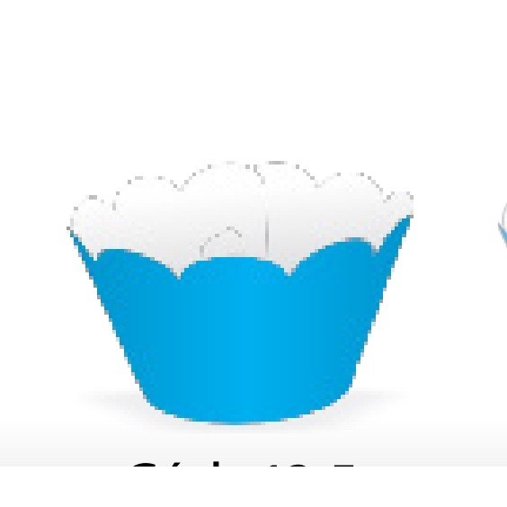 Saia Cupcake Azul: Kit 12,5cm (Nc Toys)