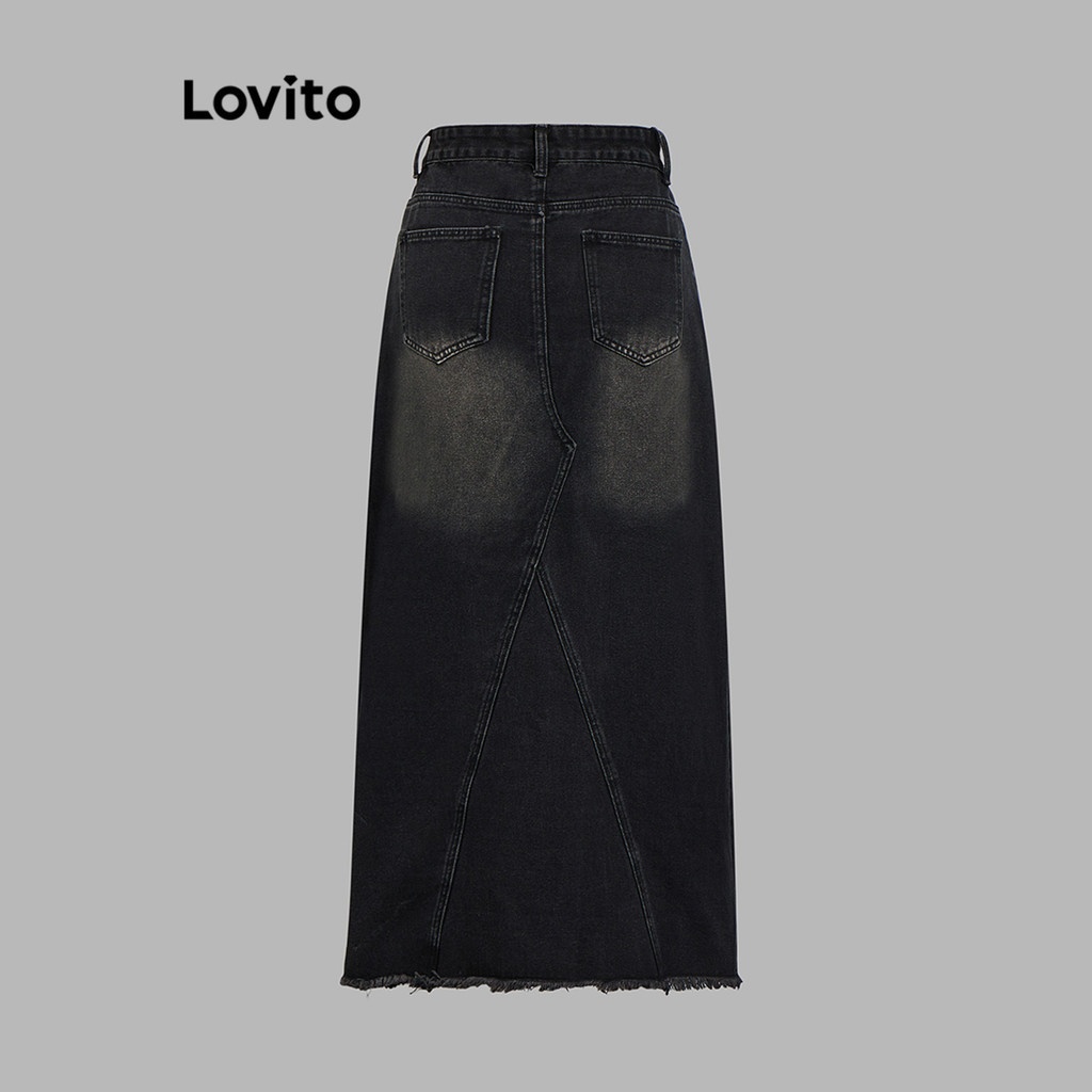 Saia Jeans Lovito: Casual, Confortável e Estilosa
