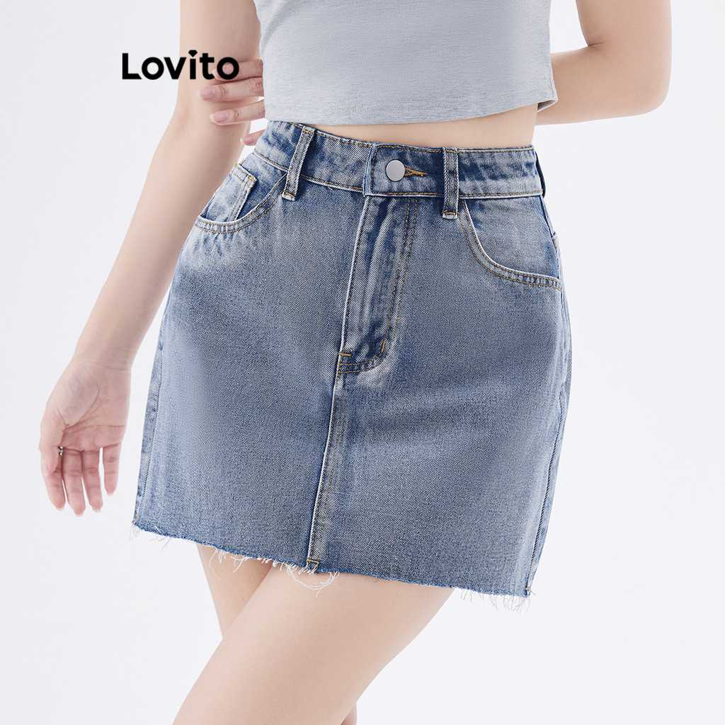 Saia Jeans Lovito: Conforto e Estilo!