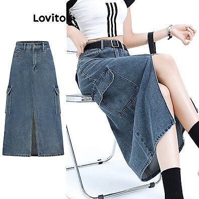 Saia Jeans Lovito: Estilo e Conforto!