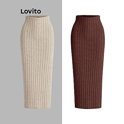 Saia Texturizada Lovito: Casual e Elegante