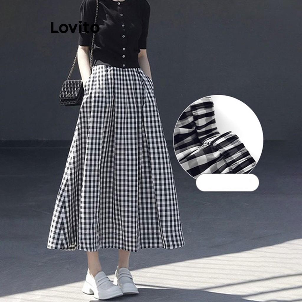Saia Xadrez Lovito: Elegância e Conforto