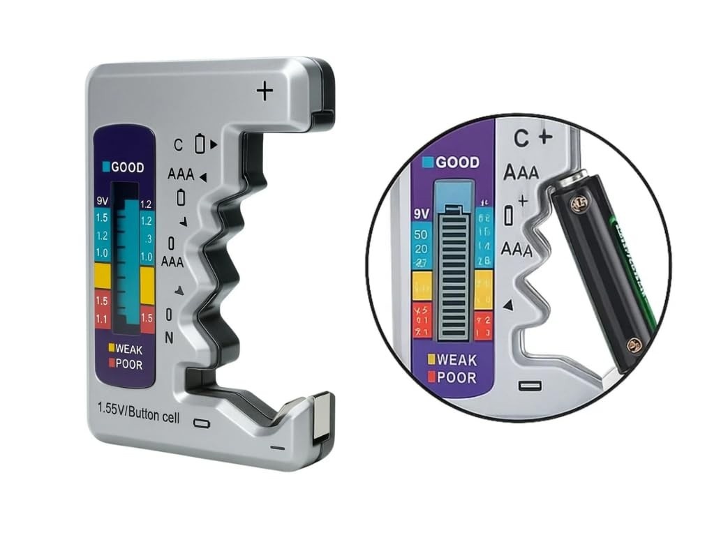 Testador Digital de Pilhas e Baterias: Saiba a Voltagem Exata!