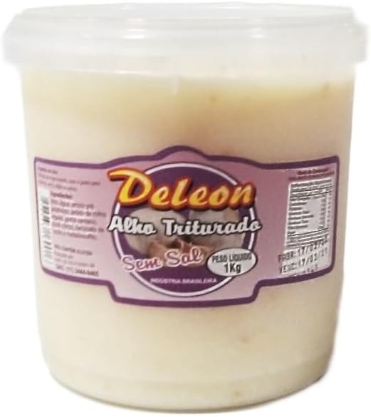 Alho Triturado Sem Sal Deleon 1 kg