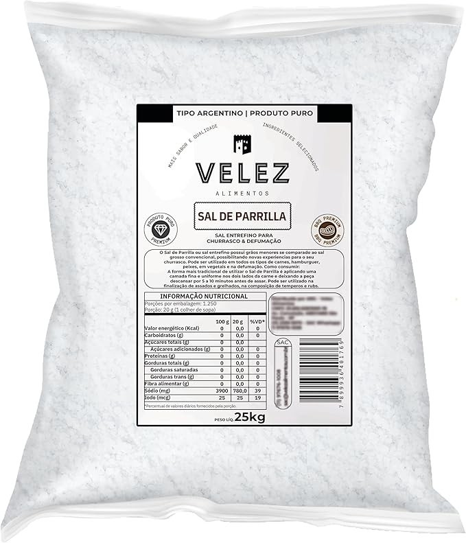 Sal de parrilla VELEZ 25 kg