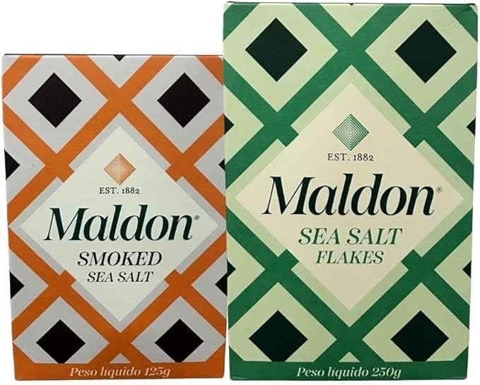 Kit 1 Sal Maldon 250g e 1 Sal Maldon Defumado Smoked 125g