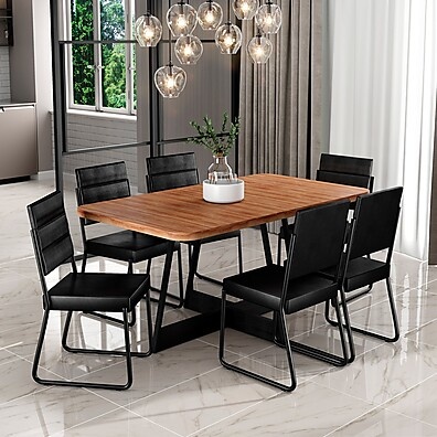 Sala de Jantar 6 Cadeiras Charlotte: Elegância e Conforto