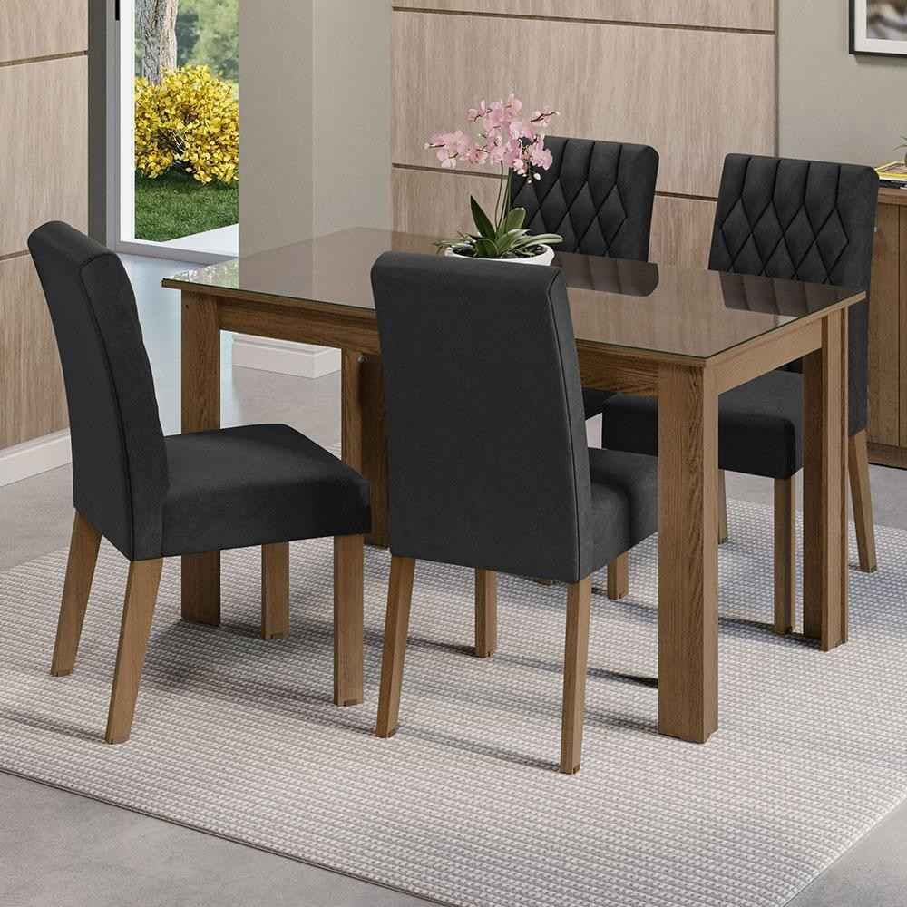 Sala de Jantar Celina: Mesa e 4 Cadeiras