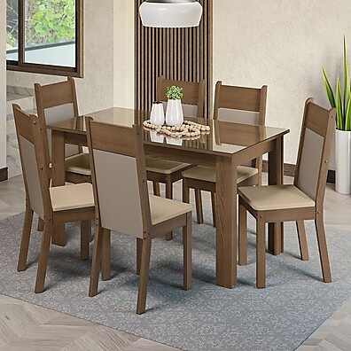 Sala de Jantar Completa Dora Madesa: Elegância e Conforto