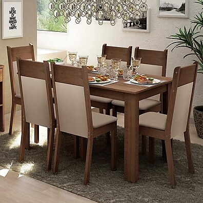 Sala de Jantar Completa Jaíne: Beleza e Praticidade