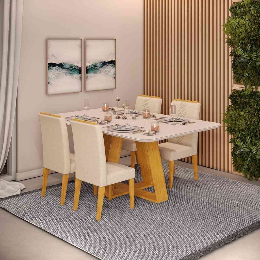Sala de Jantar Completa Kiara: Elegância e Praticidade