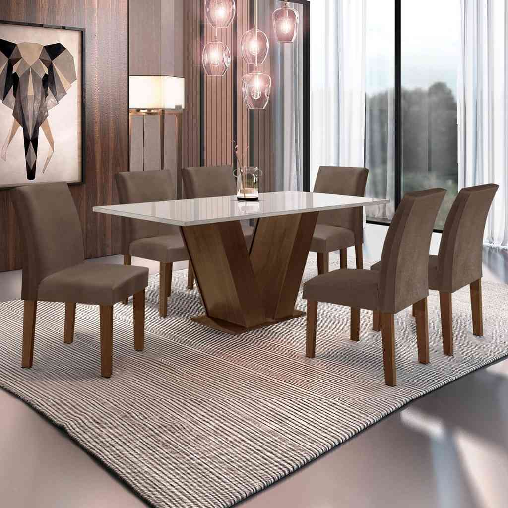 Sala de Jantar Completa: Mesa e 6 Cadeiras Espanha