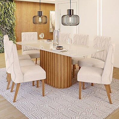 Sala de Jantar Mira: Elegância para 8 Pessoas