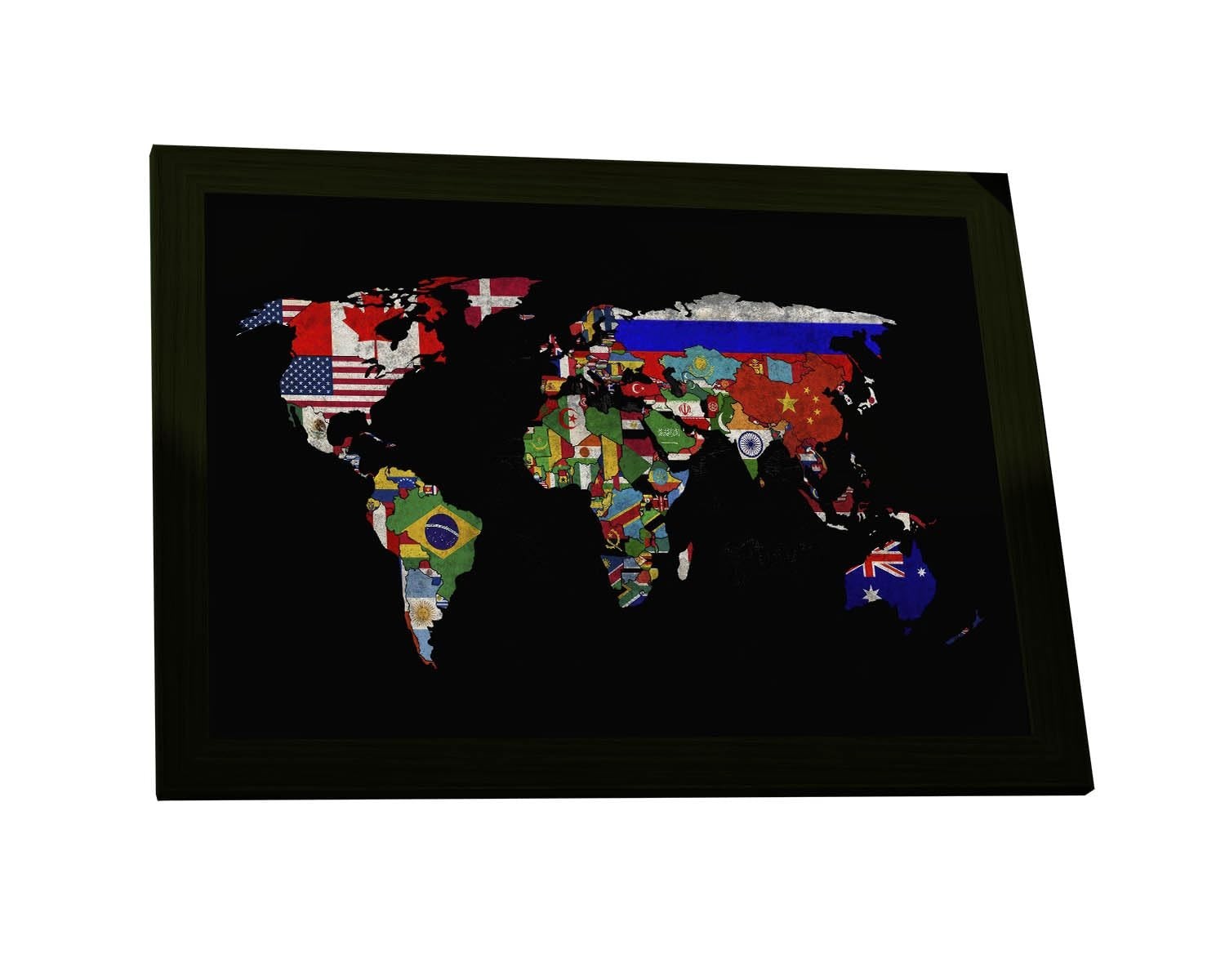 Quadros Decorativos Mapa Mundi Moderno e Retrô | Design Exclusivo para Sala, Escritório e Quarto