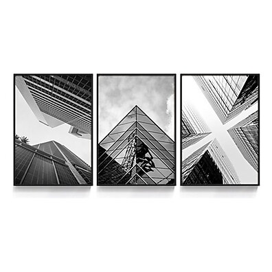 KIT3 Quadro Decorativo Urban: Arte Moderna para Escritórios e Salas