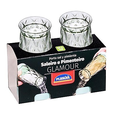 Saleiro e Pimenteiro Glamour: Elegância à Sua Mesa