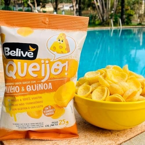 Salgadinho Kids sabor Queijo Sem Glúten Sem Leite Belive 25g