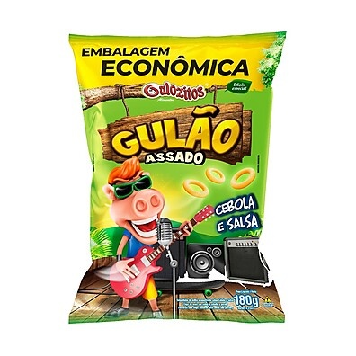 Salgadinho Gulão Assado Cebola e Salsa 180g: Sabor Intenso e Prático