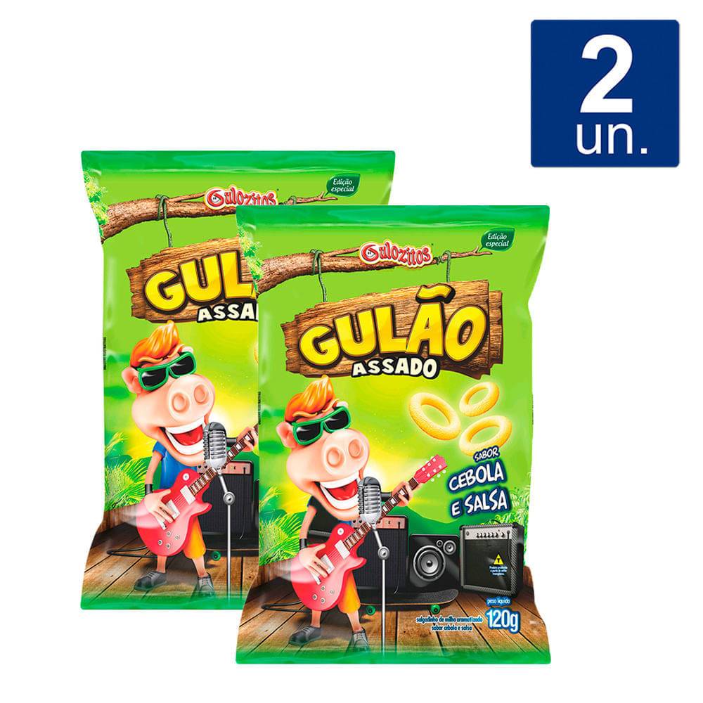 Salgadinho Gulão Cebola e Salsa: Kit com 2 Pacotes!