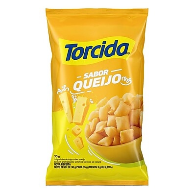Salgadinho Torcido de Queijo com Trigo 35g - Sabor Intenso