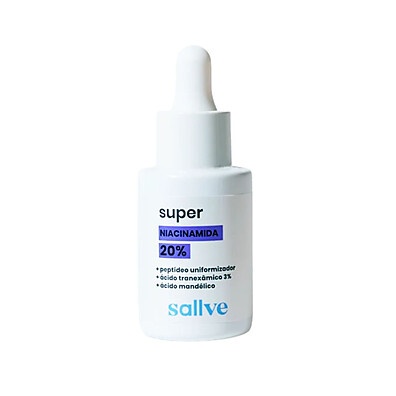 Sallve Niacinamida 20%: Sérum para Manchas e Pele Uniforme