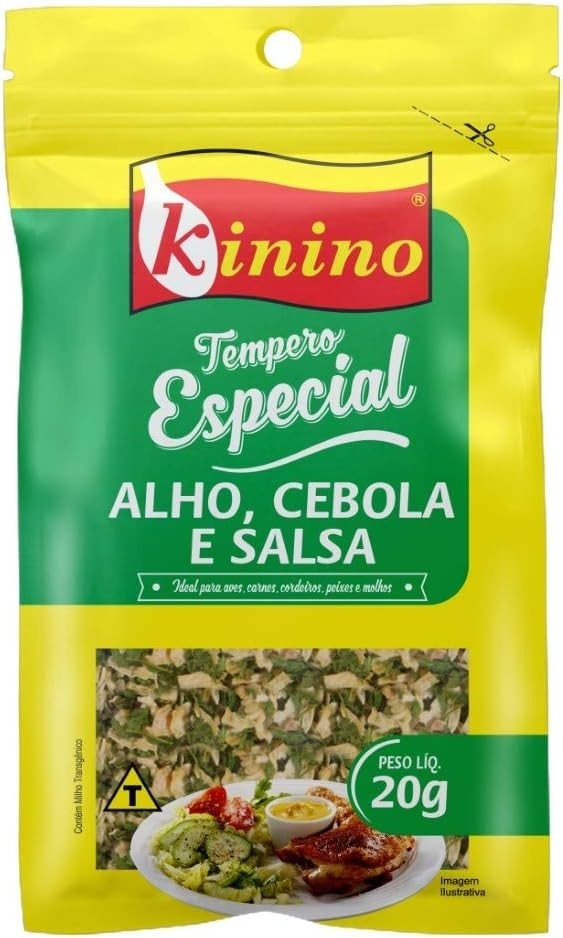 Tempero Especial Alho, Cebola e Salsa 20G Kinino