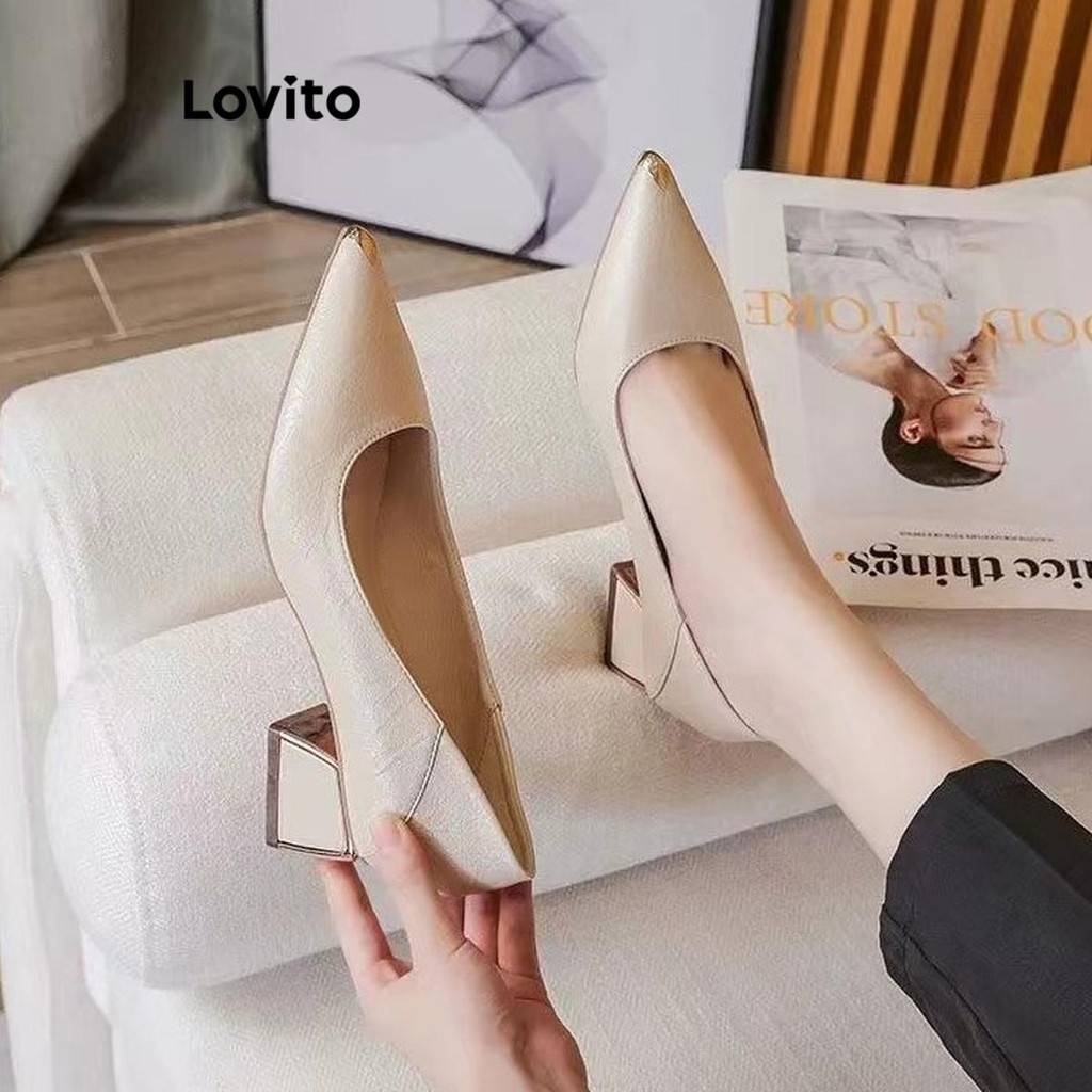 Salto Bloco Pontiagudo Lovito: Elegância e Conforto
