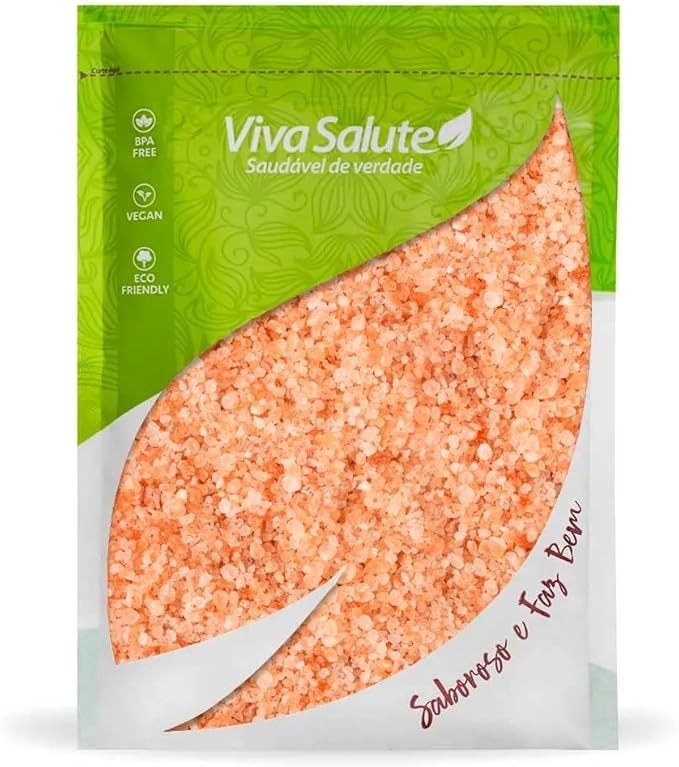 Sal Rosa do Himalaia Grosso Puro Viva Salute - 1Kg