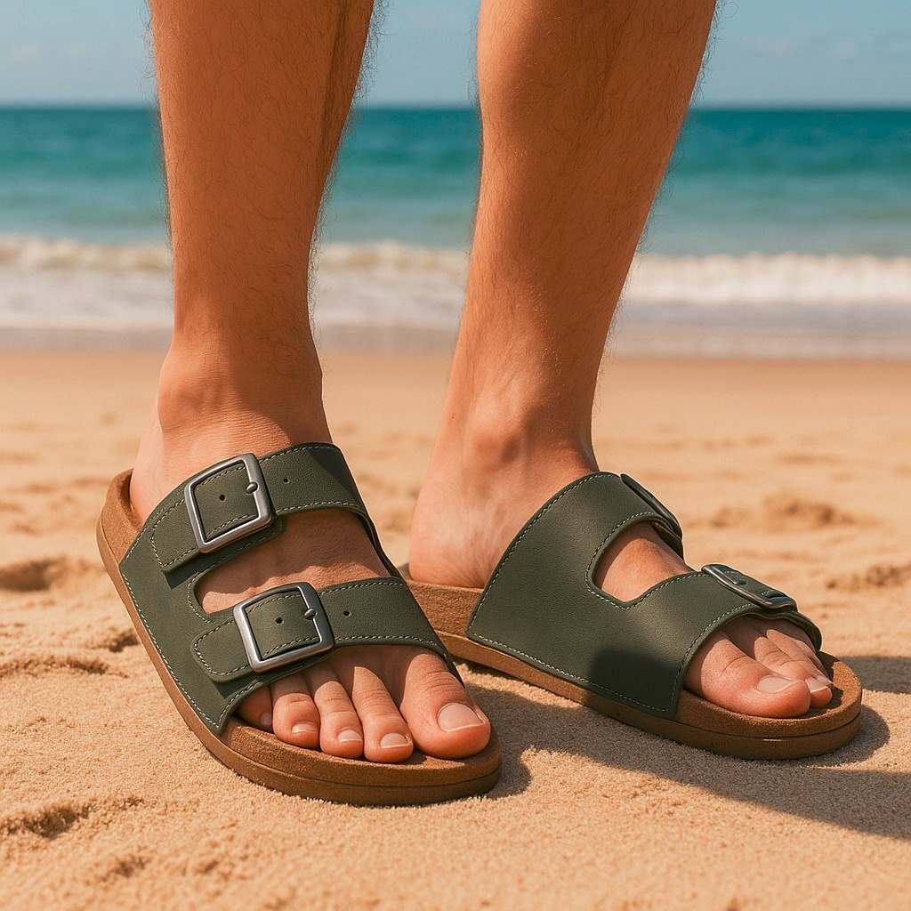 Sandália Birken Couro Ecológico: Conforto e Estilo