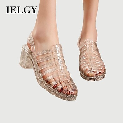 Sandália de Cristal Feminina: Elegância e Conforto!
