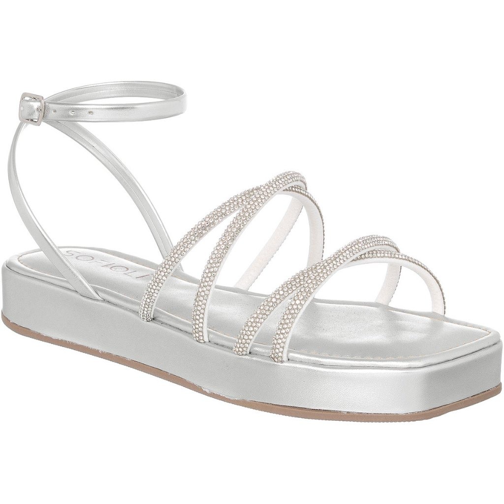 Sandália Flatform Brilho: Conforto e Estilo!