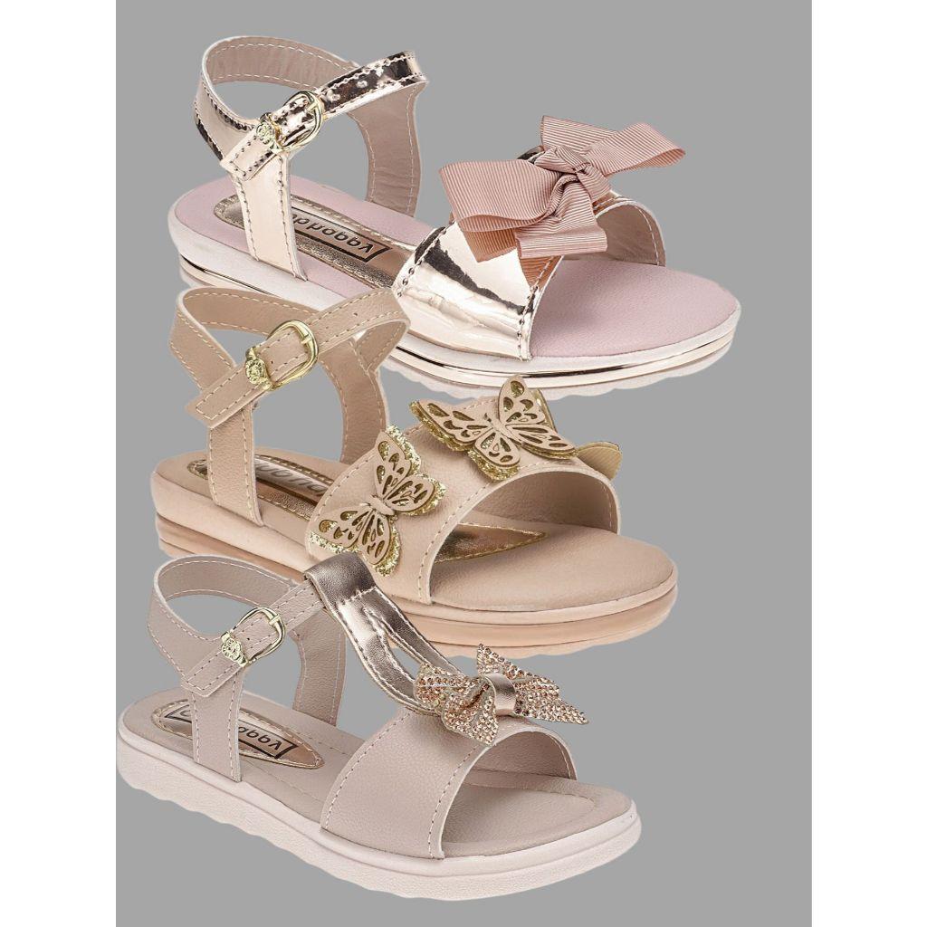 Sandália Infantil Menina: Kit 3 Pares Confortáveis