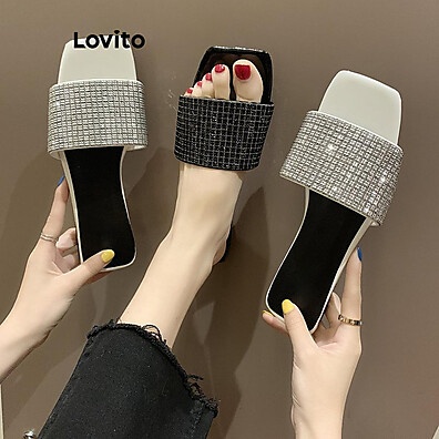 Sandália Lovito Strass: Elegância e Conforto!