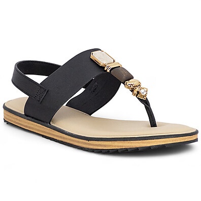 Sandália Modare Conforto Pedraria Macia – Elegância e Conforto