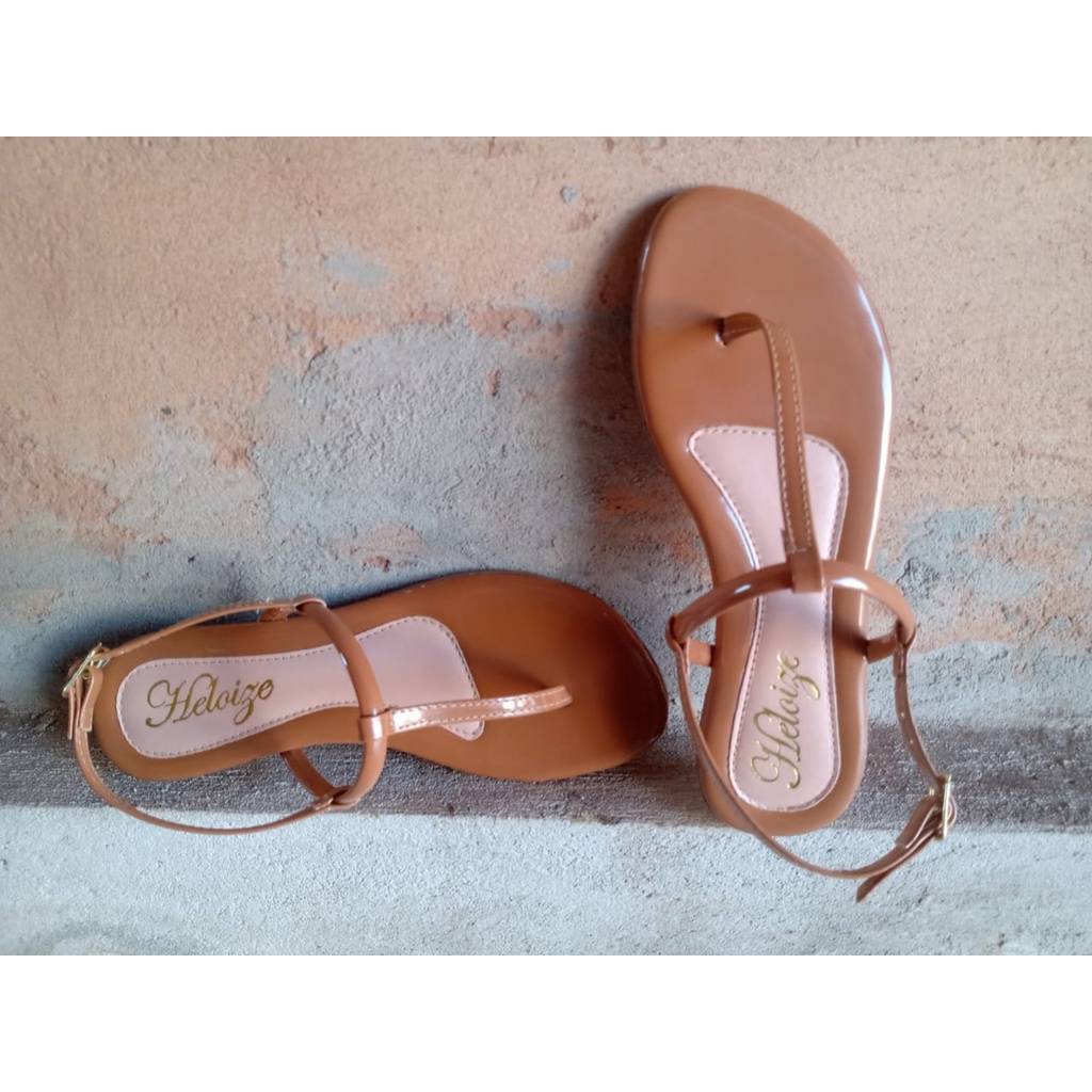 Sandália Rasteira Caramelo Elegante e Macia – Tamanhos 34 a 42