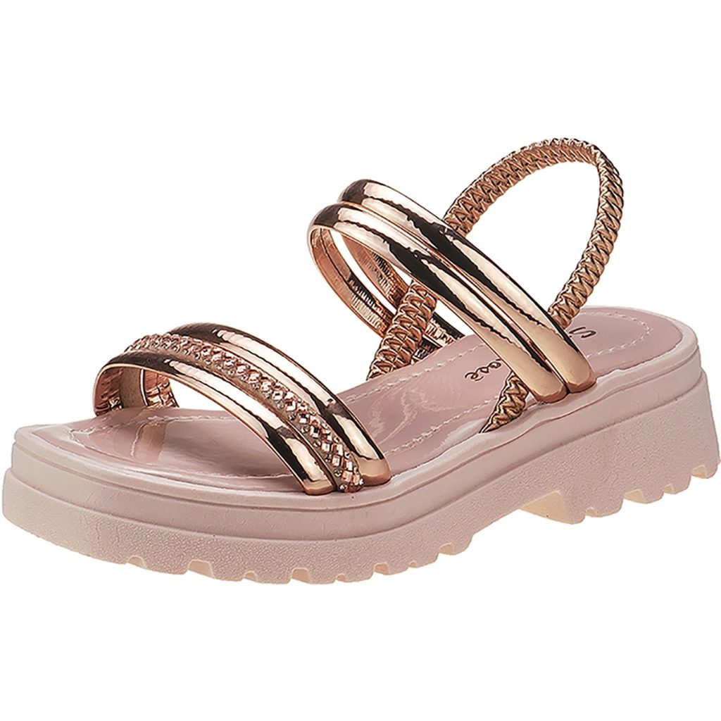 Sandália Stilo Rosê Feminina Tratorada Flatform: Conforto e Estilo para Toda Oportunidade