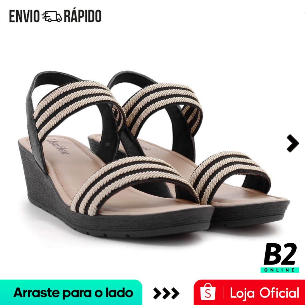 Sandália Usaflex Plataforma Feminina: Estilo e Conforto em 1 Calçado