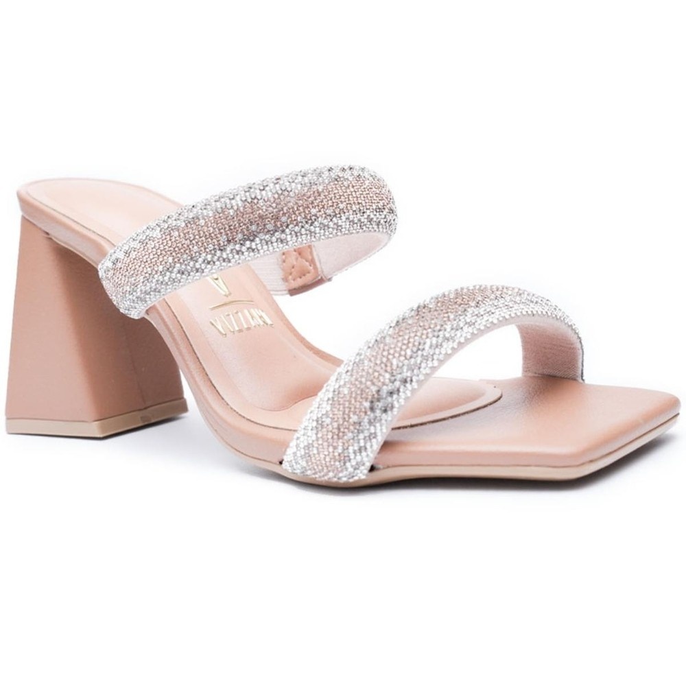 Sandália Vizzano Strass: Elegância em Caramelo