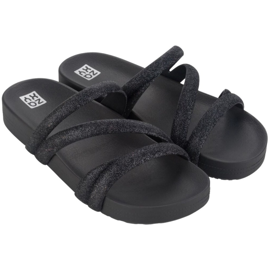 Sandalia Zaxy Glitter Feminina Papete Slide: Brilho e Conforto em Cada Passo