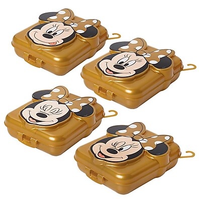 Sanduicheira Minnie 3D Infantil - Lancheira Escolar Segura e Divertida