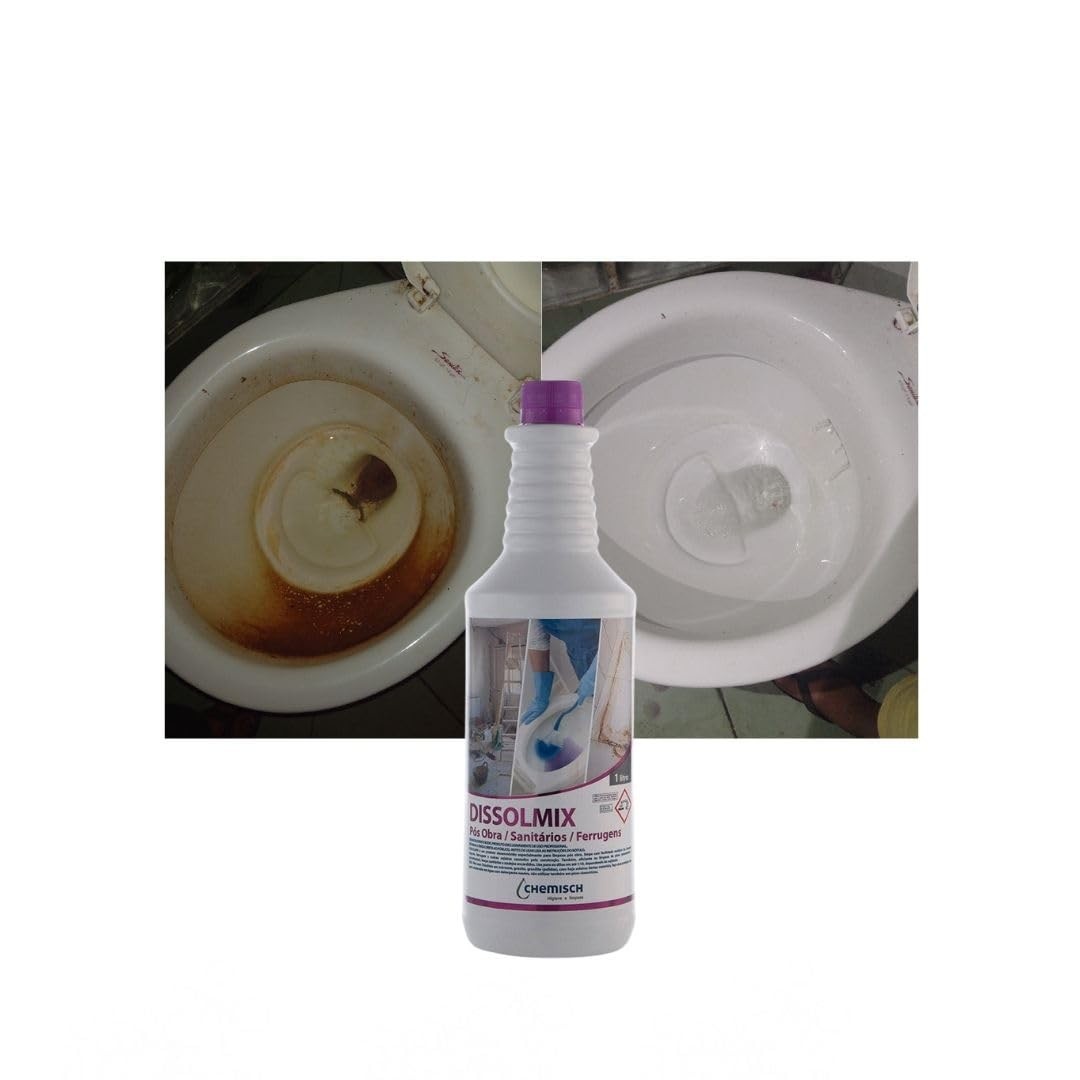 Renova Sanitários Limpa Vaso Encardido Dissolmix 1L - Potente Desincrustante para Banheiros