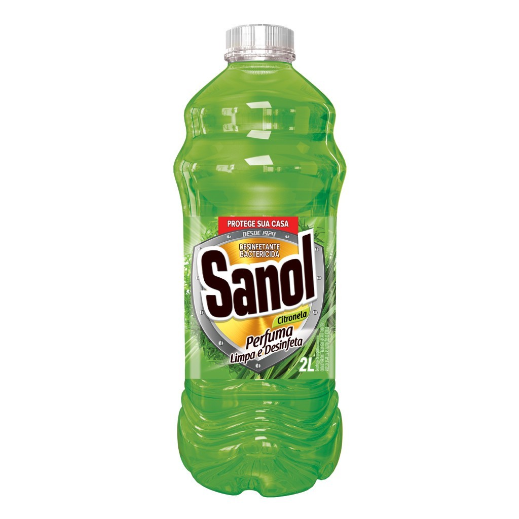 Sanol Citronela 2L: Desinfetante Poderoso e Perfumado