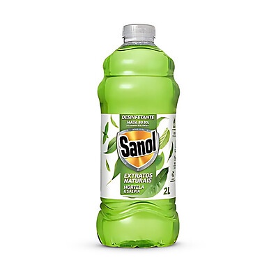 Sanol Hortelã e Sálvia 2L: Limpeza Natural e Eficaz