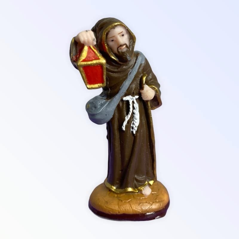 Imagem de São Longuinho em Resina 7 cm - Decoração Religiosa com Detalhes Finais