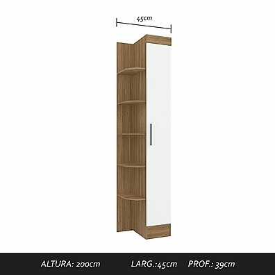 Sapateira 1 Porta Com Prateleiras – Organize com Estilo